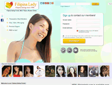 Tablet Screenshot of filipinalady.com
